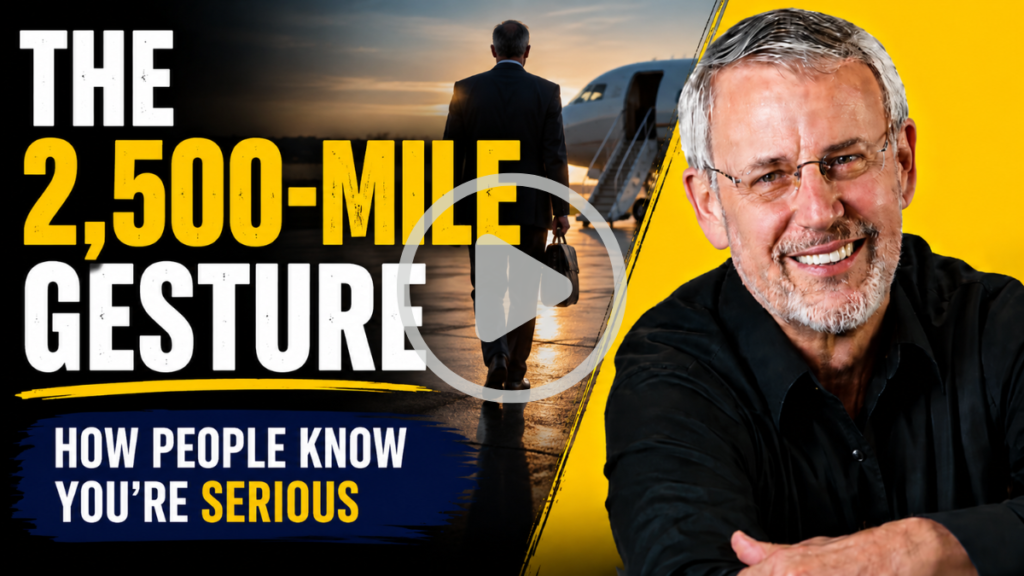 The 2,500-Mile Gesture: How People Know You’re Serious