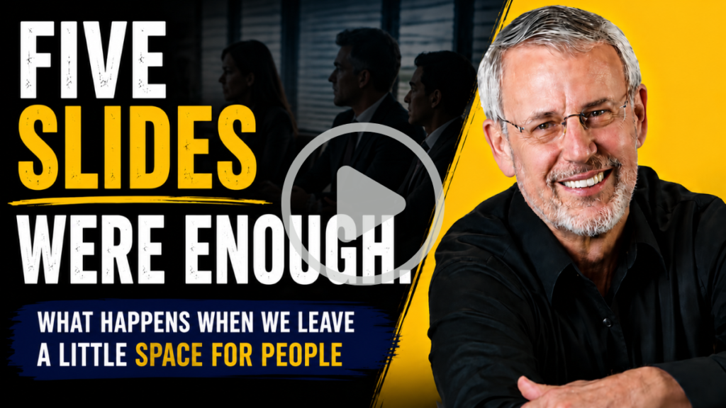 Five Slides Were Enough: What Happens When We Leave a Little Space for People