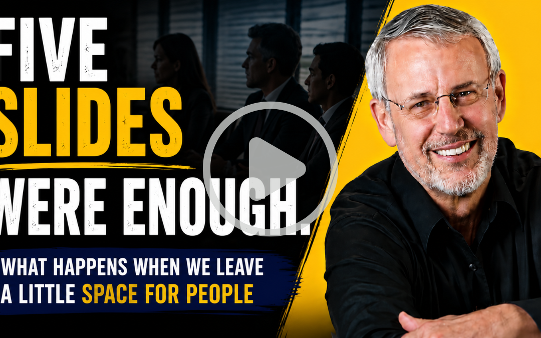 Five Slides Were Enough: What Happens When We Leave a Little Space for People